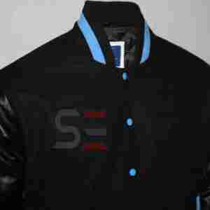 Nouveauté 100% design laine logo brodé, veste universitaire en cuir pour hommes veste d'hiver personnalisée de haute qualité veste universitaire pour hommes - Product Image 4