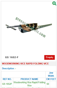 Étau pour le travail du bois Étau pliant rapide GS 1652F Outils de bijoux pour bijoutiers - Product Image 2