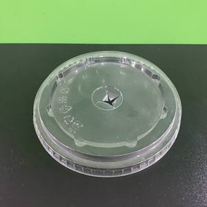 Vente directe d'usine 75mm 85mm 90mm 93mm 95mm Couvercles en plastique PET PP Couvercles plats en dôme Tasse en plastique avec couvercle Transparent jetable - Product Image 5