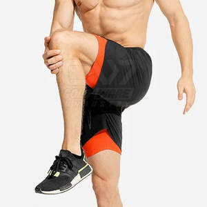 กางเกงขาสั้นออกกำลังกายของผู้ชายแบบมีเชือกผูกสบายกางเกงขาสั้นมีสไตล์ใหม่สำหรับผู้ชายฟิตเนส - Product Image 2
