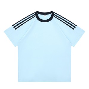 เสื้อยืดแขน3บาร์200gsm ผู้ชายเสื้อยืดผ้าฝ้ายธรรมดาแบบคลาสสิกออกแบบได้ตามที่ต้องการ - Product Image 1