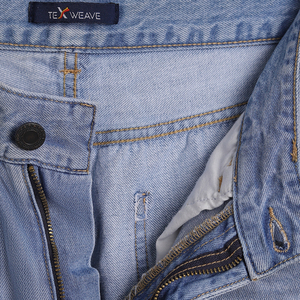 Shorts Bermuda en jean déchiré et délavé foncé avec fermeture éclair, style décontracté pour l'été, taille 6XL - Product Image 4