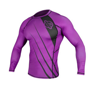 Conjuntos de Rashguards de BJJ Personalizados de Alta Calidad para Hombre, Transpirables, 100% Poliéster, Manga Larga, 180g, Secado Rápido, Rashguards OEM - Product Image 1