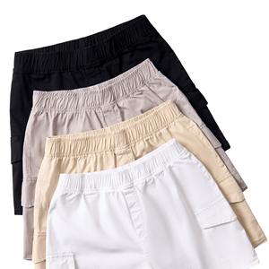 Kakis écologique Vietnam court vêtements pour femmes service OEM Short cargo décontracté solide régulier 95% coton 5% Spandex - Product Image 5