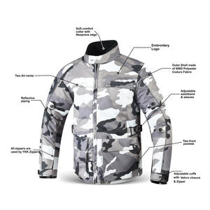 Veste de moto imperméable avec couche de protection contre la pluie, résistance au vent, tissu respirant. - Product Image 2