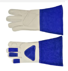 Gants de soudage tig de sécurité en peau de chèvre de haute qualité en cuir de vachette résistant à la chaleur - Product Image 6