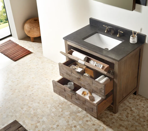 <b>Rustic</b> Single Bathroom Vanity 36 Inch US Vanity <b>Cabinets</b> with Sink Country Style Bathroom <b>Cabinet</b> - Product Image 2