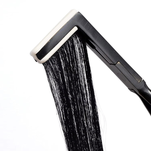 Pince à extensions de cheveux en acier à vente chaude, finition noire, outils d'extension de cheveux sans couture - Product Image 6