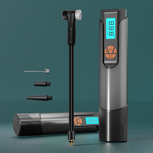 <span class=keywords><strong>Compresseur</strong></span> d'air électrique intelligent portable rechargeable 150 PSI haute pression avec écran LCD et arrêt automatique, gonfleur de pneus à double valve pour - Product Image 6