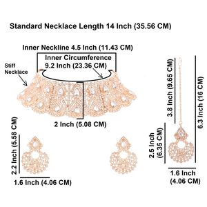 Joyería India Fabricación Oro Floral Rhinestone Cristal Nupcial Boda Pendiente Indio Con Mangtikka Conjunto De Joyas, Blanco - Product Image 3