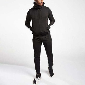 Vêtements de sport décontractés pour hommes Survêtement à la mode avec capuche zippée Vêtements d'extérieur d'hiver - Product Image 1