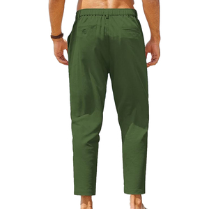 Pantalon pour homme de style décontracté de haute qualité, taille haute, tissu écologique pour un confort optimal, apparence quotidienne raffinée - Product Image 2