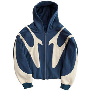 Sudadera con capucha de felpa francesa de algodón de alta calidad térmica de moda OEM Sudadera con capucha Lisa recortada con corte de panel para hombre disponible a precio mayorista - Product Image 1