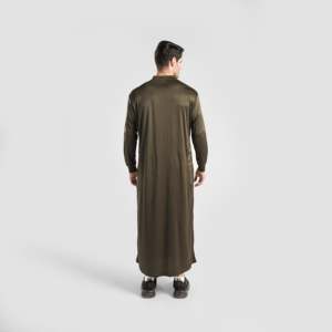 Move Max Olive <b>Thobe</b> Modest Sportswear for Gym Workouts - Product Image 2