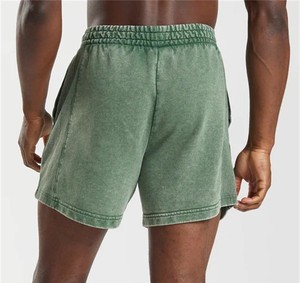Custom ribbed side vintage washed workout jogger Short Custom sweat shorts for men CustomMade men Shorts - Product Image 3