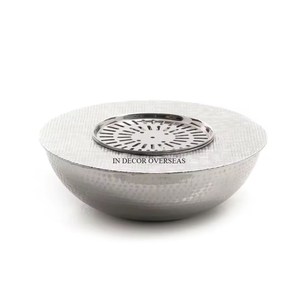 Aspecto llamativo Acabado de color plateado Brillante Pulido Metal resistente Hecho Dallah para suministros de calentamiento de tetera y cafetera - Product Image 3