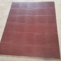 Carreaux de sol extérieurs modernes semi-porcelaine haute résistance 300x300mm TERRACOTTA STEP couleur rouge, finition mate résistante aux acides
