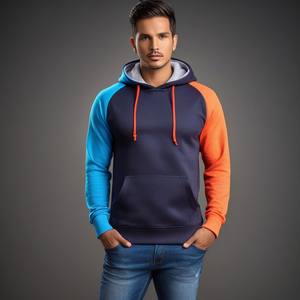 Sudadera unisex de diseño personalizado con cuello de cremallera Sudadera con capucha recortada fresca Marcas de ropa Tallas grandes Puff Técnica Fabricante - Product Image 1