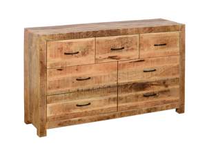 Cómoda de madera moderna de 7 cajones Dhaka para sala de estar, comedor, Hotel, dormitorio, uso en apartamento - Product Image 3