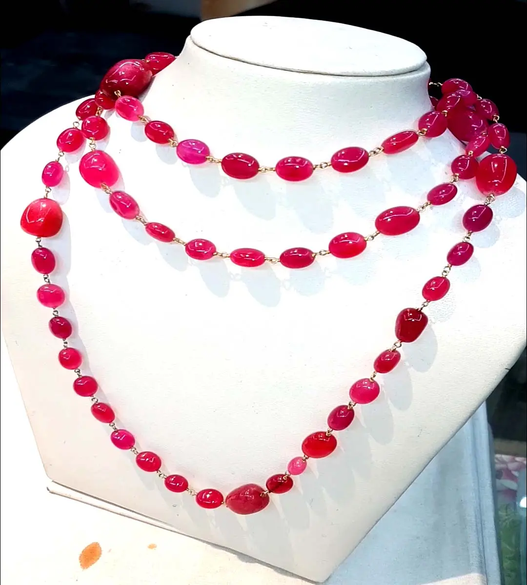 Precio más barato cornalina cabujón piedra preciosa cadena de lujo componentes de fabricación de joyas collar/cadena de fabricación de pulseras
