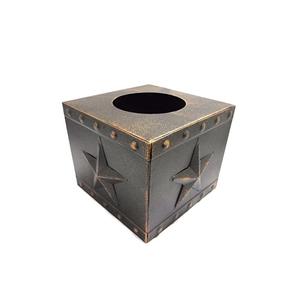 Boîte à mouchoirs décorative galvanisée, article d'usage quotidien, centre de table design, boîte de rangement pour hôtels - Product Image 3