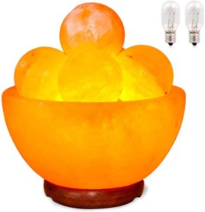 Bol Lampes au sel de l'Himalaya Paquet complet Cordon électrique et ampoule Matière organique - Product Image 4