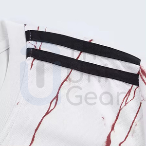 ชุดเสื้อฟุตบอลสำหรับผู้ชายชุดกางเกงขาสั้นแห้งเร็วเสื้อฟุตบอลระบายอากาศได้ตามต้องการ - Product Image 3