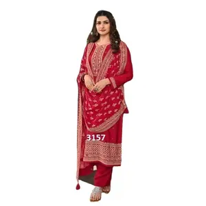 Высокий спрос, пакистанский и индийский прямой крой, сальвар камиз, дизайнерский этнический пакистанский костюм от DGB, экспортный 2023, оптовый торговец