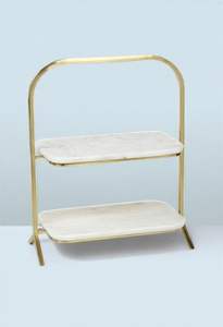 Meilleur vendeur de présentoir à gâteaux en marbre pour la présentation de desserts lors de mariages, de fêtes, de boulangeries et d'événements spéciaux - Product Image 5