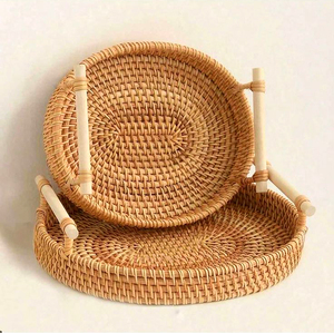 Bandeja de Servir de Madera Artesanal, Accesorio Rústico para Mesa, Ecológico, MOQ Bajo para el Mejor Precio al por Mayor - Product Image 5