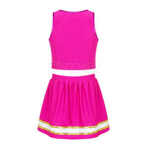 ชุดยูนิฟอร์มเชียร์ลีดเดอร์ของผู้หญิงชุดยูนิฟอร์มโพลีเอสเตอร์100% น้ำหนักเบาเป็นมิตรกับสิ่งแวดล้อมใช้งานกลางแจ้งผลิตตามสั่ง - Product Image 2