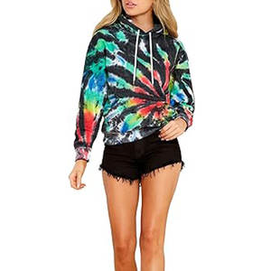 Custom Made Breathable Tie Dye Hoodies <b>for</b> <b>Women</b> <b>Long</b> Sleeves Plus Size High Quality Lined <b>Sweatshirt</b> Winter Collection - Product Image 4