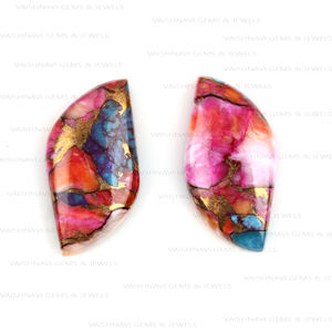 อัญมณีทรงหลวมสีส้มธรรมชาติทรงผลึกอัญมณีควอตซ์ทรงหลวมขัดเงาสวยงาม10x20มม. - Product Image 4