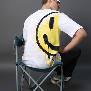 Nouveaux T-shirts imprimés pour hommes adultes - Polyester/coton respirant écologique 220g Couleurs et tailles personnalisées Meilleures ventes en gros - Product Image 5