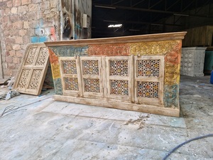 ตู้ไม้จริงทำมือคุณภาพพรีเมียม แบบโมดูลาร์ สำหรับห้องนั่งเล่น ประตูปิด ชั้นวางเปิด ขยายได้ ดีไซน์เรียบหรู เฟอร์นิเจอร์สำหรับใช้ในบ้านทุกวัน - Product Image 3