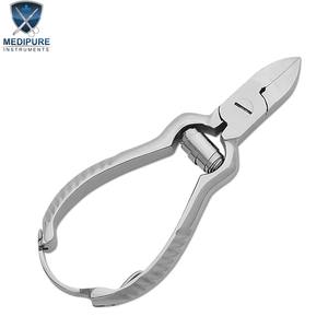 High Quality Stainless Steel Nail Nippers Back <b>Lock</b> Concave Blades Printed Handle <b>Boxed</b> Packaging Professional Manicure Tool - Product Image 5