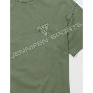 Camiseta personalizada de cuello redondo para hombre de alta calidad 100% algodón Jersey tela Digital impreso Logo dentro del cuello etiqueta parte trasera - Product Image 2