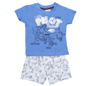 Newborn Boys Suits 2Pcs -Blue - Product Image 1