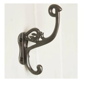 Cast Iron <b>Wall</b> Hook With 3 Hooks <b>Mounted</b> Coat Hook Vintage for Home Farmhouse Coats Bags Hats <b>Towels</b> Use - Product Image 2