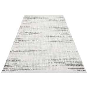 Tapis moderne gris Netline CN018 Depot, 100% acrylique, anti-peluches, facile à nettoyer, durable, 80x150cm, kg pour chambre à coucher, bureau, enfants - Maison - Product Image 1