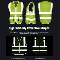 Gilet de sécurité haute visibilité pour la construction, certifié Oeko-Tex, avec détection des aiguilles, en polyester thermocollé sans couture, vêtement de travail