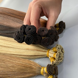 Extensions de cheveux humains vietnamiens 100% naturels, double trame, pointes épaisses, cuticules intactes, qualité Remy, texture lisse, toutes couleurs - Product Image 5