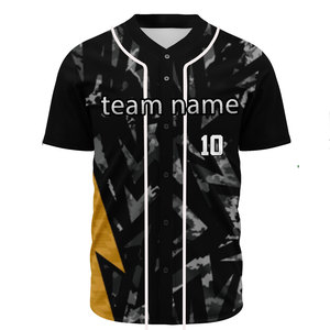 Maillot de baseball personnalisé en sublimation pour hommes, respirant, en polyester, uniforme, broderie, impression, maillot de softball vierge, uniformes - Product Image 1