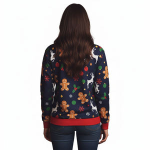 Conception de Noël personnalisée de qualité supérieure Impression numérique Respirant Séchage rapide Écologique 100% Polyester Sweat-shirt ODM pour hommes - Product Image 6