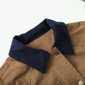 เสื้อแจ็คเก็ตสตรีทแวร์กันลมแบบมีซับในขนแกะ คอวี สำหรับผู้ชายและผู้หญิง มีกระดุมและกระเป๋า เสื้อแจ็คเก็ตผู้ชายสำหรับฤดูหนาว - Product Image 6