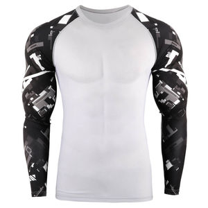 Ropa deportiva de poliéster 100% de manga larga para hombre de etiqueta privada transpirable y sublimada para artes marciales - Product Image 4
