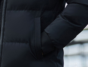 Blousons bombardier pour hommes Blouson doudoune pour hommes Veste d'hiver pour hommes pas cher Prix personnalisé Tissu tissé pour l'extérieur Manteau d'hiver imprimé 2 pièces - Product Image 4