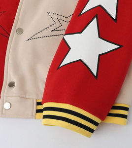 Chaquetas universitarias hombres mujeres acogedor cálido cuerpo de lana de cuero manga bomber chaqueta casual Estilo Vintage 2025 - Product Image 4