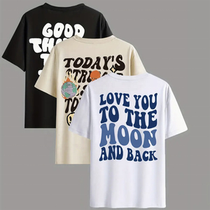 Qualité de luxe pour hommes 100% coton T-shirt oversize à épaules tombantes Streetwear imprimé Logo personnalisé Design T-shirt vierge - Product Image 2