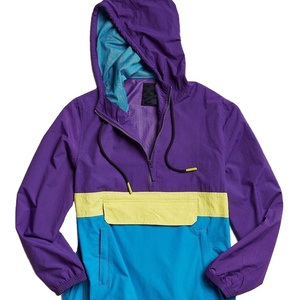 Chaqueta cortavientos de nailon informal para exteriores con logotipo personalizado de gran calidad, jersey de poliéster 100%, chaqueta ligera a prueba de viento - Product Image 1